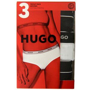 Hugo Boss Women's Triplet Hipster Stripe 3Pack Stretch Hipsters US 2XL IT 48